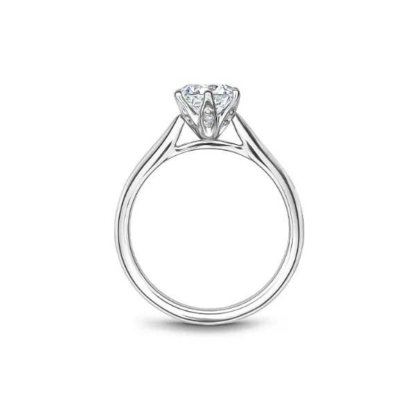 Noam Carver 14K White Gold & Diamond Engagement Ring Image 2 SVS Fine Jewelry Oceanside, NY