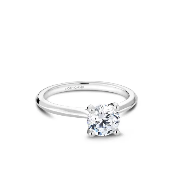 Noam Carver 14K White Gold Engagement Ring SVS Fine Jewelry Oceanside, NY