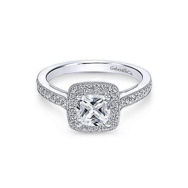 Gabriel & Co. Harper 14K White Gold Engagement Ring SVS Fine Jewelry Oceanside, NY