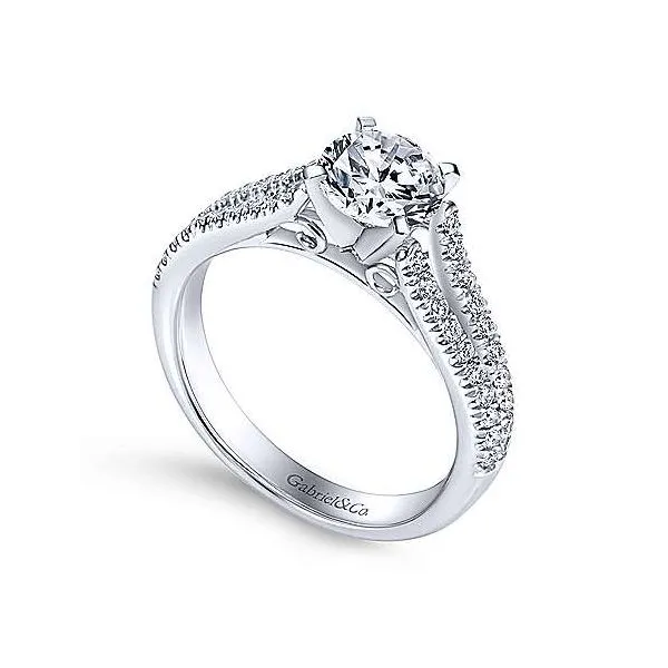 Gabriel & Co. Janelle 14K White Gold Engagement Ring Image 2 SVS Fine Jewelry Oceanside, NY