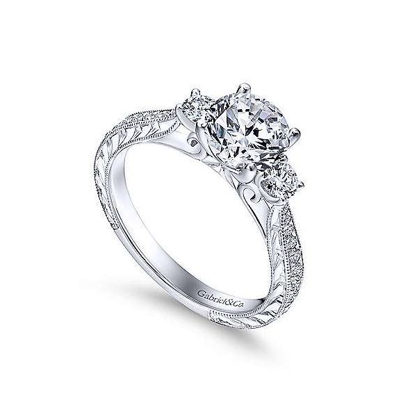 Gabriel & Co. Marianna 14K White Gold Engagement Ring Image 2 SVS Fine Jewelry Oceanside, NY