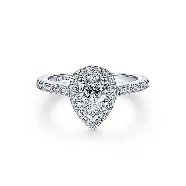 Gabriel & Co. Paige 14K White Gold Engagement Ring SVS Fine Jewelry Oceanside, NY