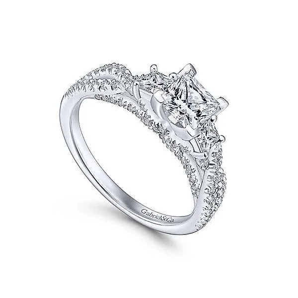 Gabriel & Co. Ambrosia 14K White Gold Engagement Ring Image 2 SVS Fine Jewelry Oceanside, NY