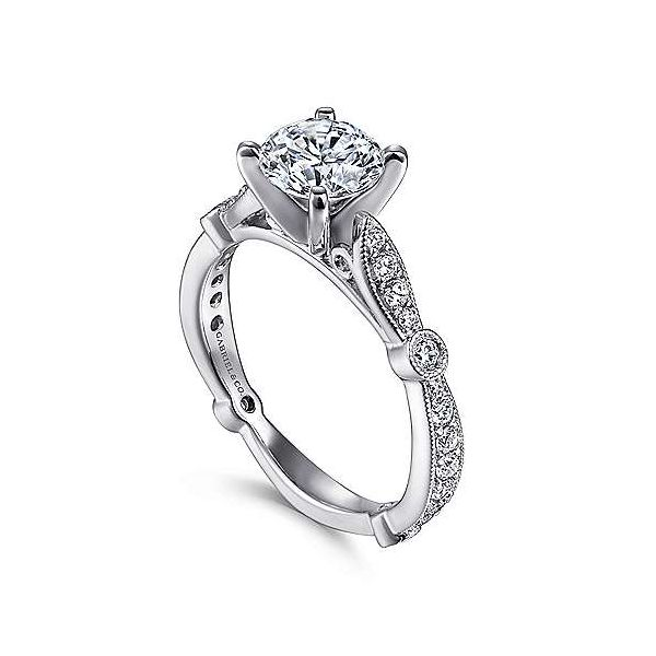 Gabriel & Co. Mabel 14K White Gold Engagement Ring Image 2 SVS Fine Jewelry Oceanside, NY