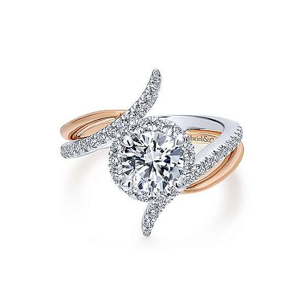 Gabriel & Co. Andromeda Gold Engagement Ring SVS Fine Jewelry Oceanside, NY
