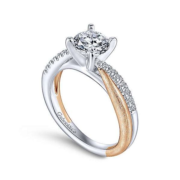 Gabriel & Co. Kendall Gold Engagement Ring Image 2 SVS Fine Jewelry Oceanside, NY