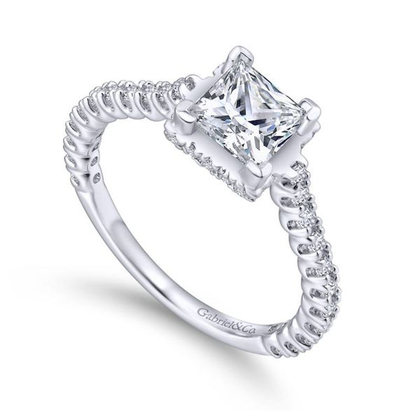 Gabriel & Co. 14K White Gold Engagement Ring Image 2 SVS Fine Jewelry Oceanside, NY