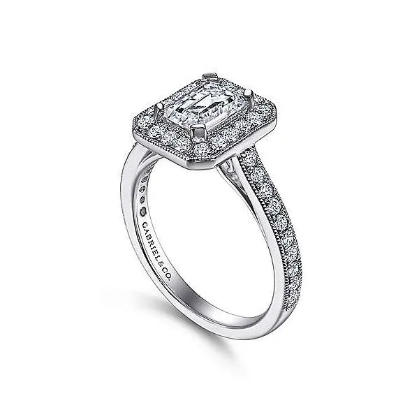 Gabriel & Co. Corinne 14K White Gold Engagement Ring Image 2 SVS Fine Jewelry Oceanside, NY