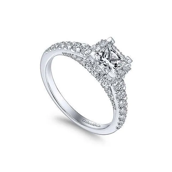 Gabriel & Co. Hazel 14K White Gold Engagement Ring Image 2 SVS Fine Jewelry Oceanside, NY