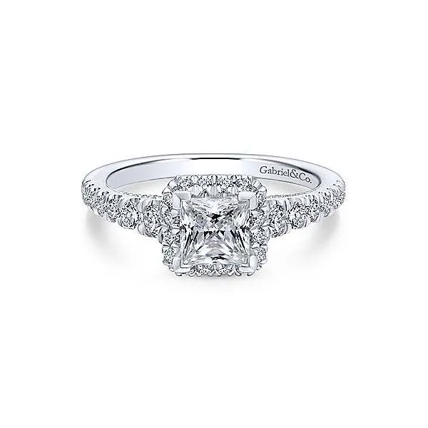 Gabriel & Co. Hazel 14K White Gold Engagement Ring SVS Fine Jewelry Oceanside, NY
