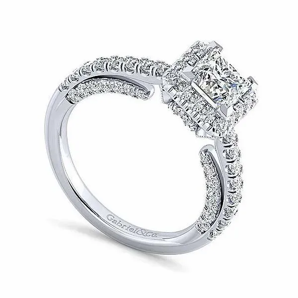 Gabriel & Co. Milan 14K White Gold Engagement Ring Image 2 SVS Fine Jewelry Oceanside, NY