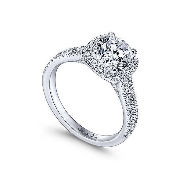 Gabriel & Co. Brianna 14K White Gold Engagement Ring Image 2 SVS Fine Jewelry Oceanside, NY