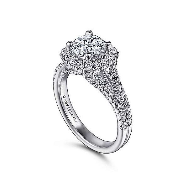 Gabriel & Co. Perennial 14K White Gold Engagement Ring Image 2 SVS Fine Jewelry Oceanside, NY