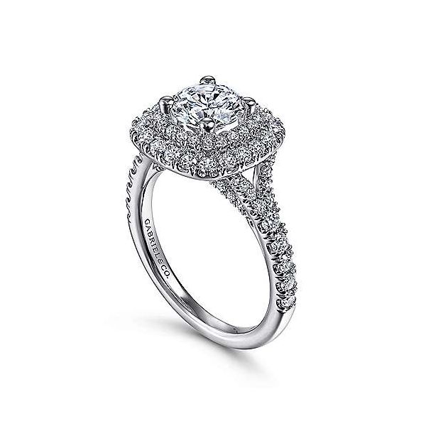 Gabriel & Co. Sequoia 14K White Gold Engagement Ring Image 2 SVS Fine Jewelry Oceanside, NY