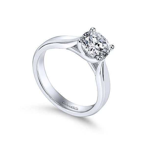 Gabriel & Co. Jamie 14K White Gold Engagement Ring Image 2 SVS Fine Jewelry Oceanside, NY