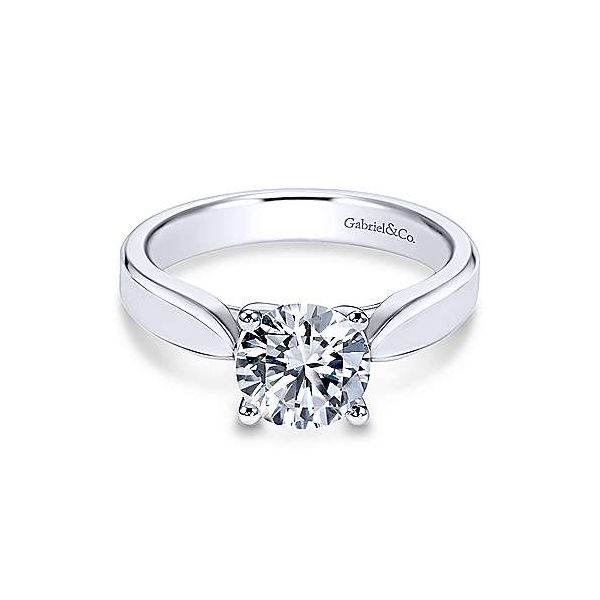 Gabriel & Co. Jamie 14K White Gold Engagement Ring SVS Fine Jewelry Oceanside, NY