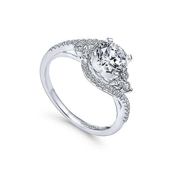 Gabriel & Co. Izzie 14K White Gold Engagement Ring Image 2 SVS Fine Jewelry Oceanside, NY