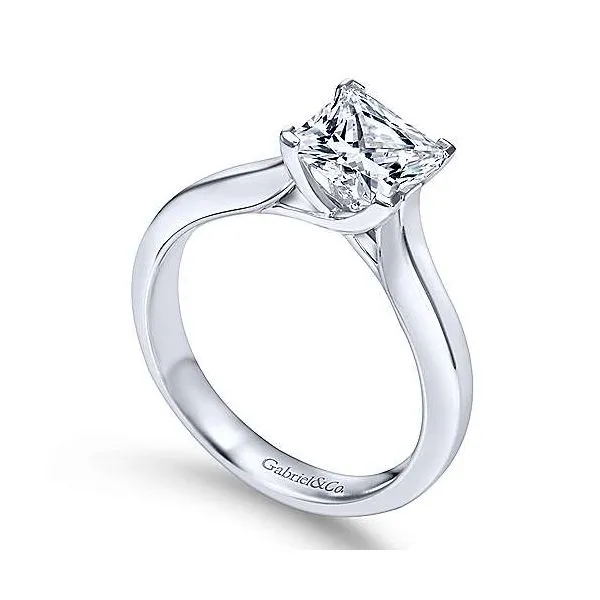 Gabriel & Co. Hunter 14K White Gold Engagement Ring Image 2 SVS Fine Jewelry Oceanside, NY