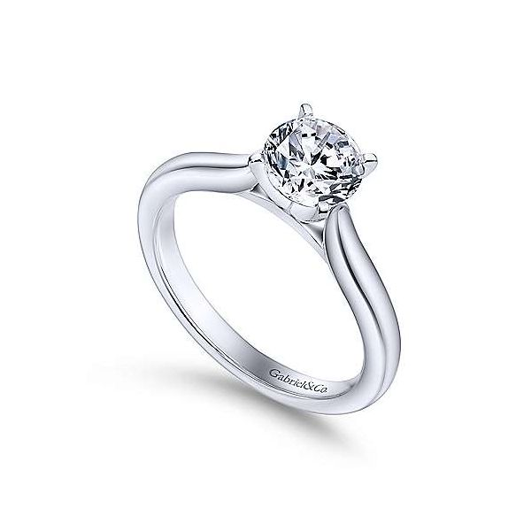 Gabriel & Co. Lauren 14K White Gold Engagement Ring Image 2 SVS Fine Jewelry Oceanside, NY