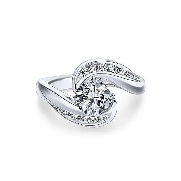 Gabriel & Co. Hayley 14K White Gold Engagement Ring SVS Fine Jewelry Oceanside, NY