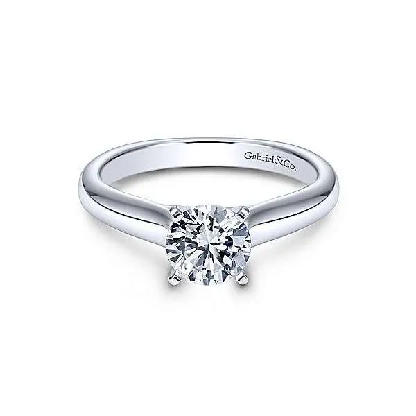 Gabriel & Co. Winter 14K White Gold Engagement Ring SVS Fine Jewelry Oceanside, NY