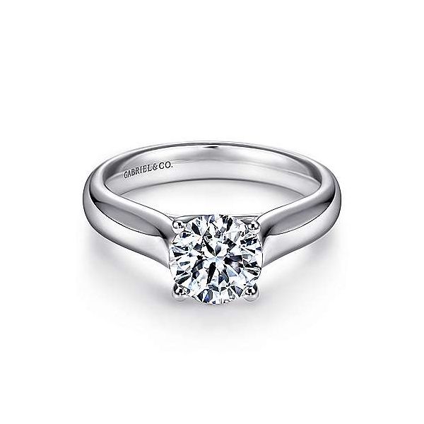 Gabriel & Co. Helen 14K White Gold Engagement Ring SVS Fine Jewelry Oceanside, NY