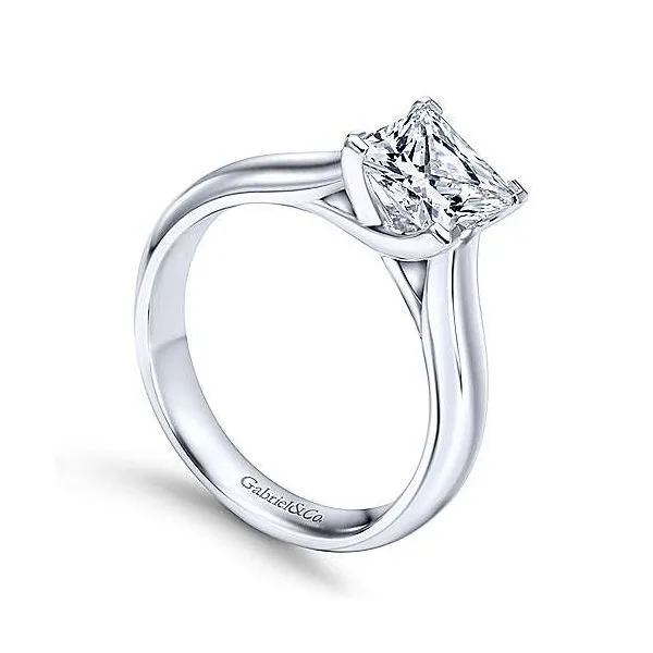 Gabriel & Co. Helen 14K White Gold Engagement Ring Image 2 SVS Fine Jewelry Oceanside, NY