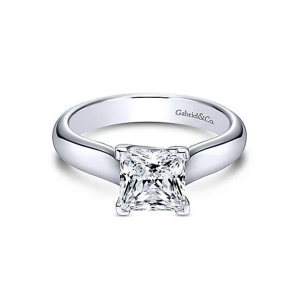 Gabriel & Co. Helen 14K White Gold Engagement Ring SVS Fine Jewelry Oceanside, NY