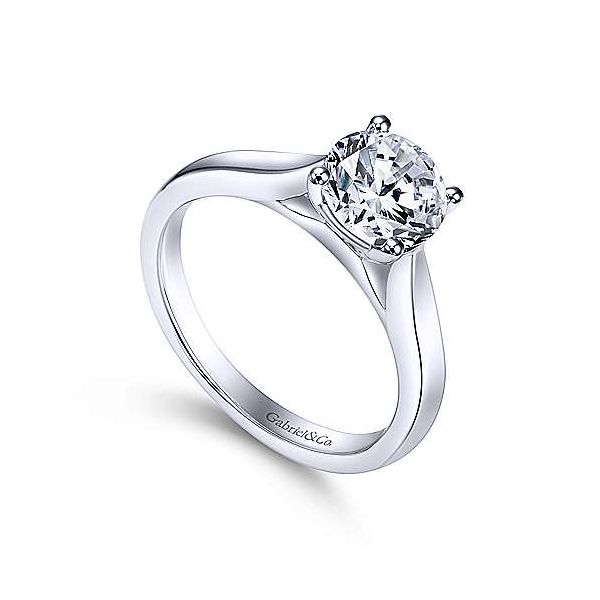 Gabriel & Co. Honora 14K White Gold Engagement Ring Image 2 SVS Fine Jewelry Oceanside, NY
