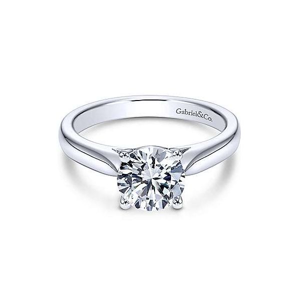 Gabriel & Co. Honora 14K White Gold Engagement Ring SVS Fine Jewelry Oceanside, NY