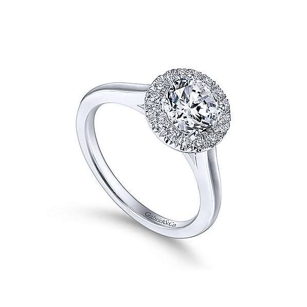 Gabriel & Co. Stacy 14K White Gold Engagement Ring Image 2 SVS Fine Jewelry Oceanside, NY