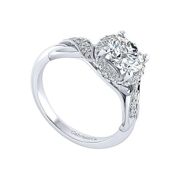 Gabriel & Co. Shae 14K White Gold Engagement Ring Image 2 SVS Fine Jewelry Oceanside, NY