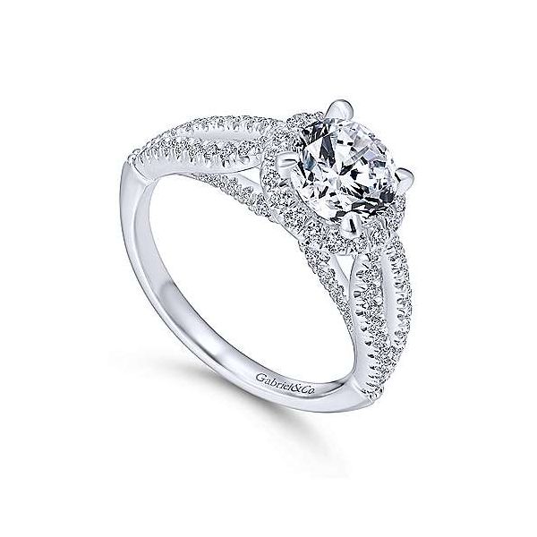 Gabriel & Co. Holly 14K White Gold Engagement Ring Image 2 SVS Fine Jewelry Oceanside, NY