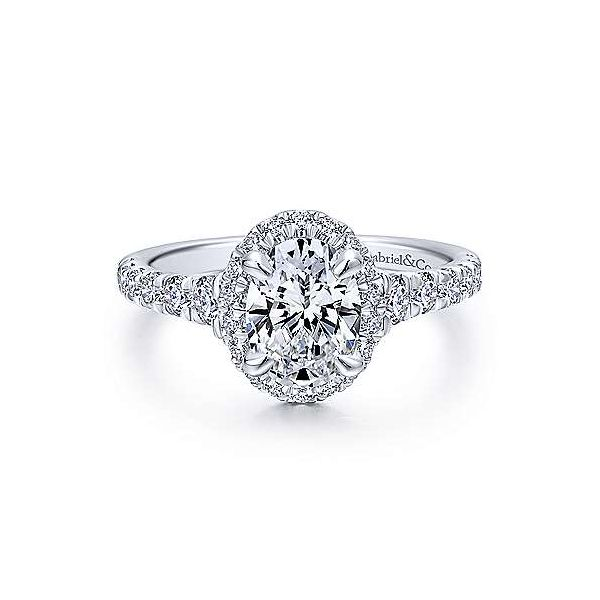 Gabriel & Co. Hazel 14K White Gold Engagement Ring SVS Fine Jewelry Oceanside, NY