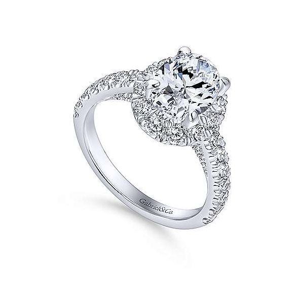 Gabriel & Co. Sutton 14K White Gold Engagement Ring Image 2 SVS Fine Jewelry Oceanside, NY