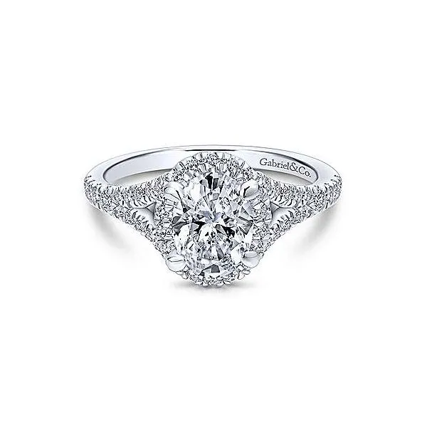 Gabriel & Co. Verbena 14K White Gold Engagement Ring SVS Fine Jewelry Oceanside, NY