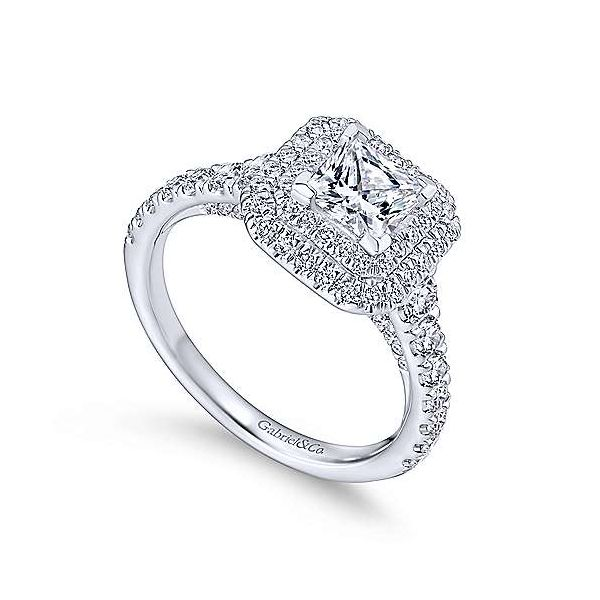 Gabriel & Co. Ginger 14K White Gold Engagement Ring Image 2 SVS Fine Jewelry Oceanside, NY