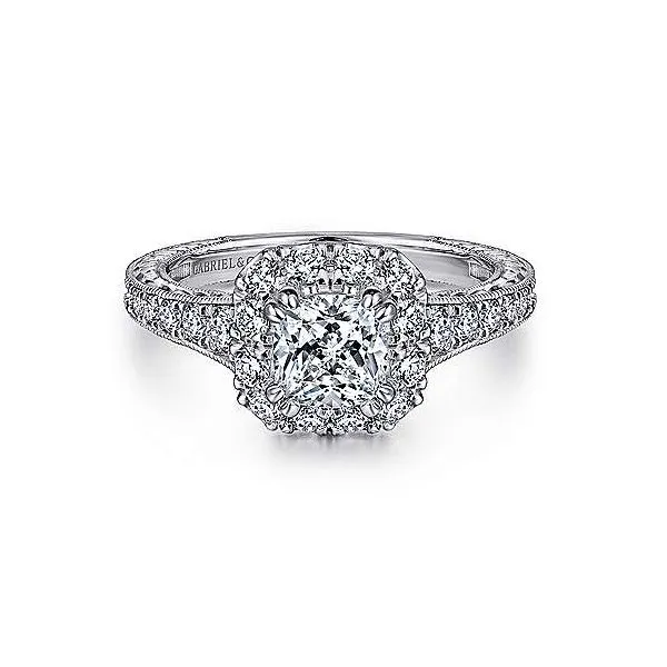 Gabriel & Co. Samantha Gold Engagement Ring SVS Fine Jewelry Oceanside, NY