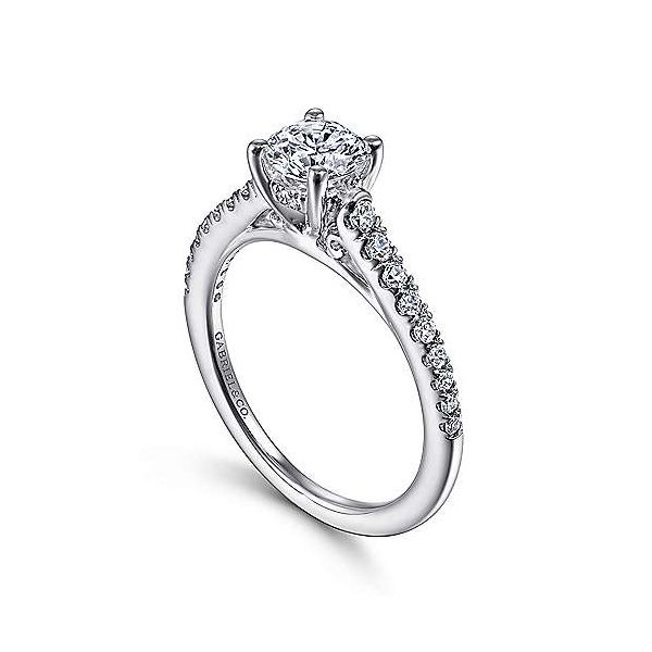 Gabriel & Co. Piper 14K White Gold Engagement Ring Image 2 SVS Fine Jewelry Oceanside, NY