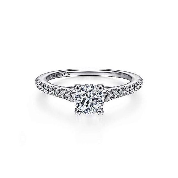 Gabriel & Co. Piper 14K White Gold Engagement Ring SVS Fine Jewelry Oceanside, NY