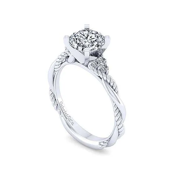 Gabriel & Co. Catalina 14K White Gold Engagement Ring Image 2 SVS Fine Jewelry Oceanside, NY