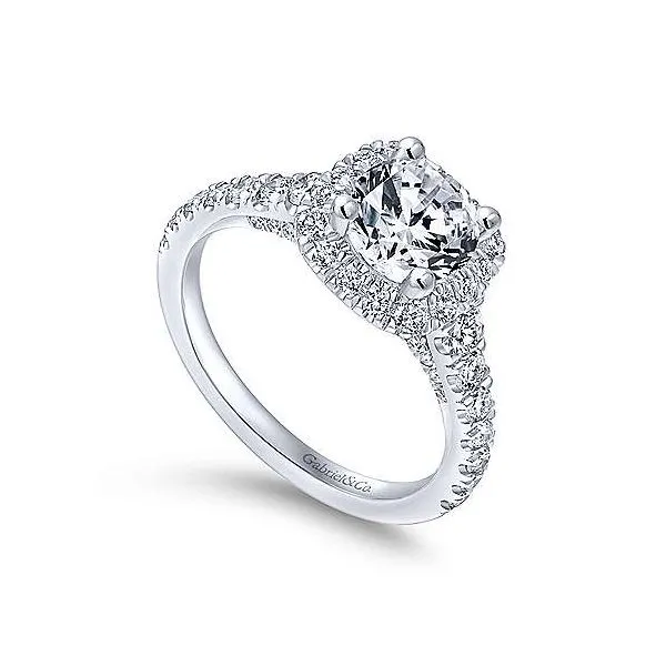 Gabriel & Co. Hazel 14K White Gold Engagement Ring Image 2 SVS Fine Jewelry Oceanside, NY
