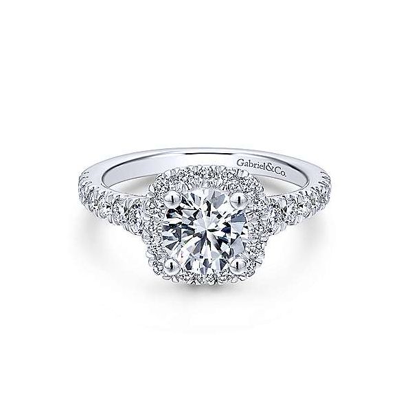 Gabriel & Co. Hazel 14K White Gold Engagement Ring SVS Fine Jewelry Oceanside, NY