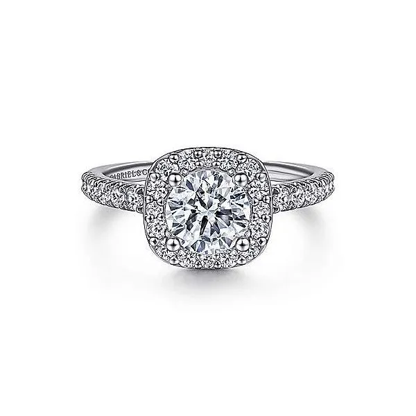 Gabriel & Co. Lyla 14K White Gold Engagement Ring SVS Fine Jewelry Oceanside, NY