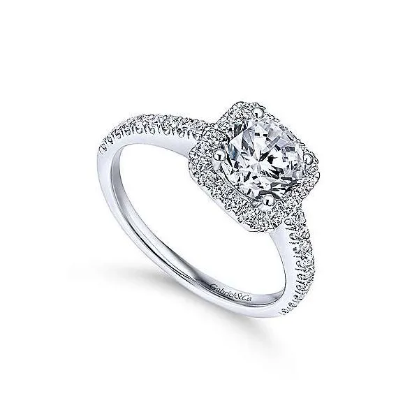Gabriel & Co. Margot 14K White Gold Engagement Ring Image 2 SVS Fine Jewelry Oceanside, NY