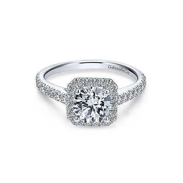 Gabriel & Co. Margot 14K White Gold Engagement Ring SVS Fine Jewelry Oceanside, NY