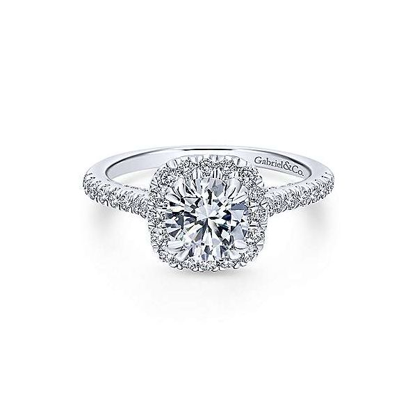 Gabriel & Co. Balsam 14K White Gold Engagement Ring SVS Fine Jewelry Oceanside, NY