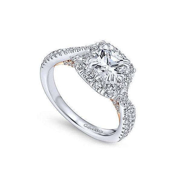 Gabriel & Co. Vanessa Gold Engagement Ring Image 2 SVS Fine Jewelry Oceanside, NY