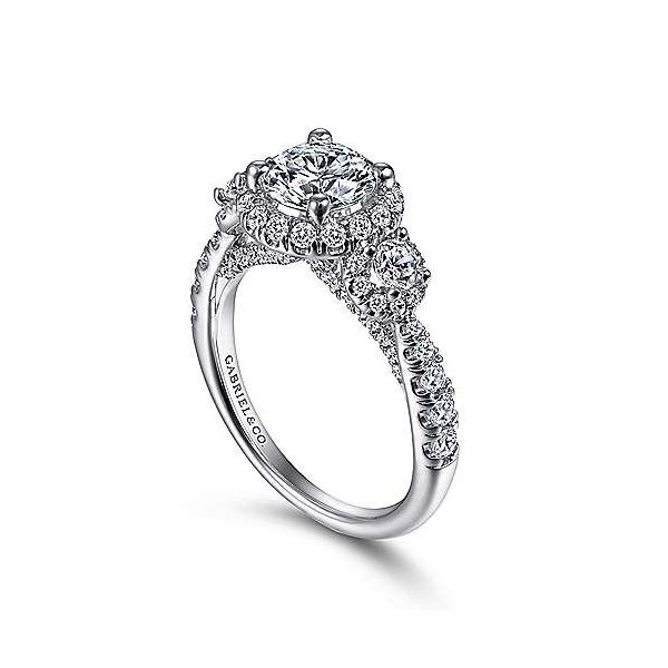 Gabriel & Co. Liana 14K White Gold Engagement Ring Image 2 SVS Fine Jewelry Oceanside, NY