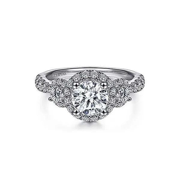 Gabriel & Co. Liana 14K White Gold Engagement Ring SVS Fine Jewelry Oceanside, NY